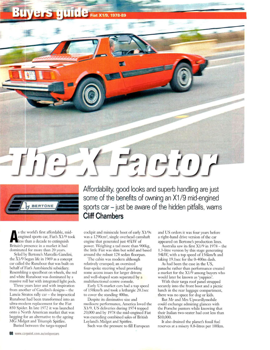 Carpoint The X Factor article 1989