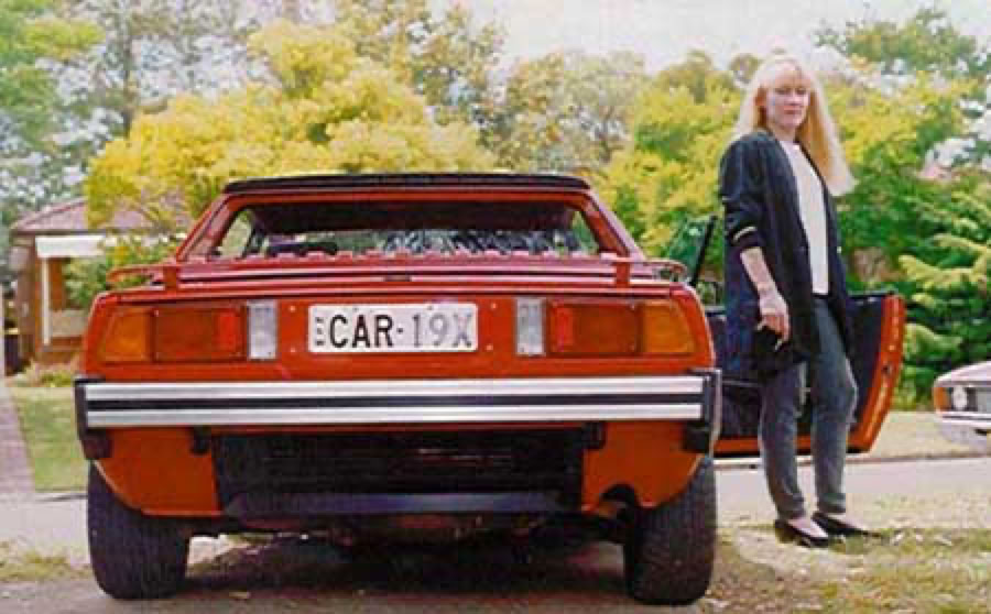 SUTI Bertone X1/9 with Carolyn Reid in the 1990s